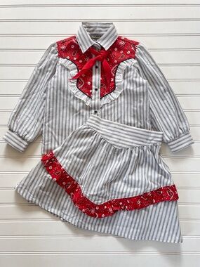 RARE! VINTAGE 🇺🇸 PANHANDLE SLIM EUC Show Stopping Western Rodeo Cowgirl Set